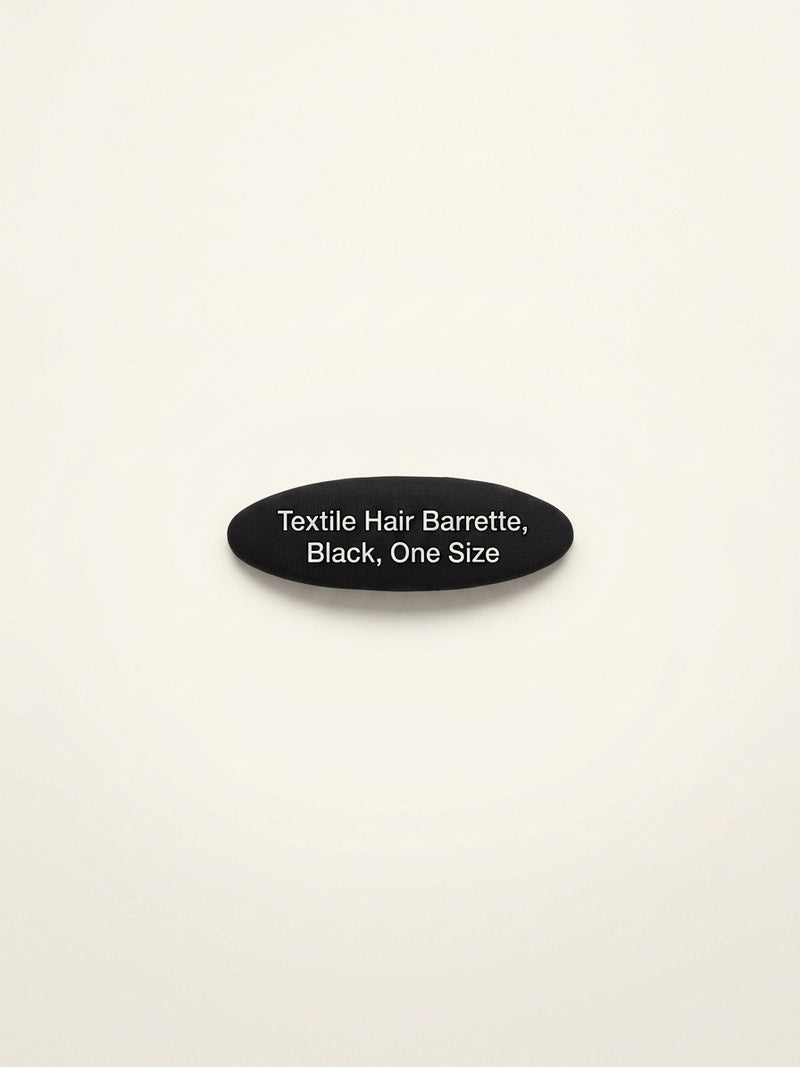 Prada Re-Nylon hair clip with logo triangle plaque, UK version