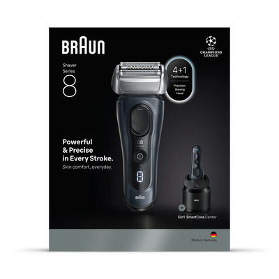 Holland & Barrett Braun Series 8 SensoAdapt Electric Shaver with SmartCare Center- Buy online at McGrocer