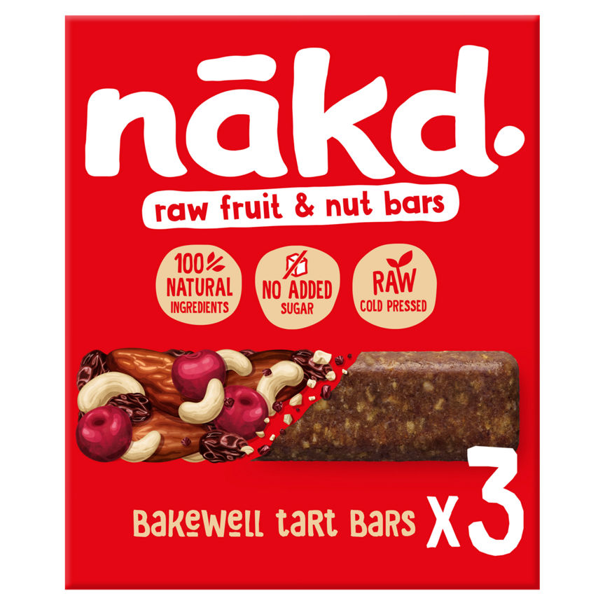 Nakd Bakewell Tart Fruit & Nut Bar Cereals ASDA   