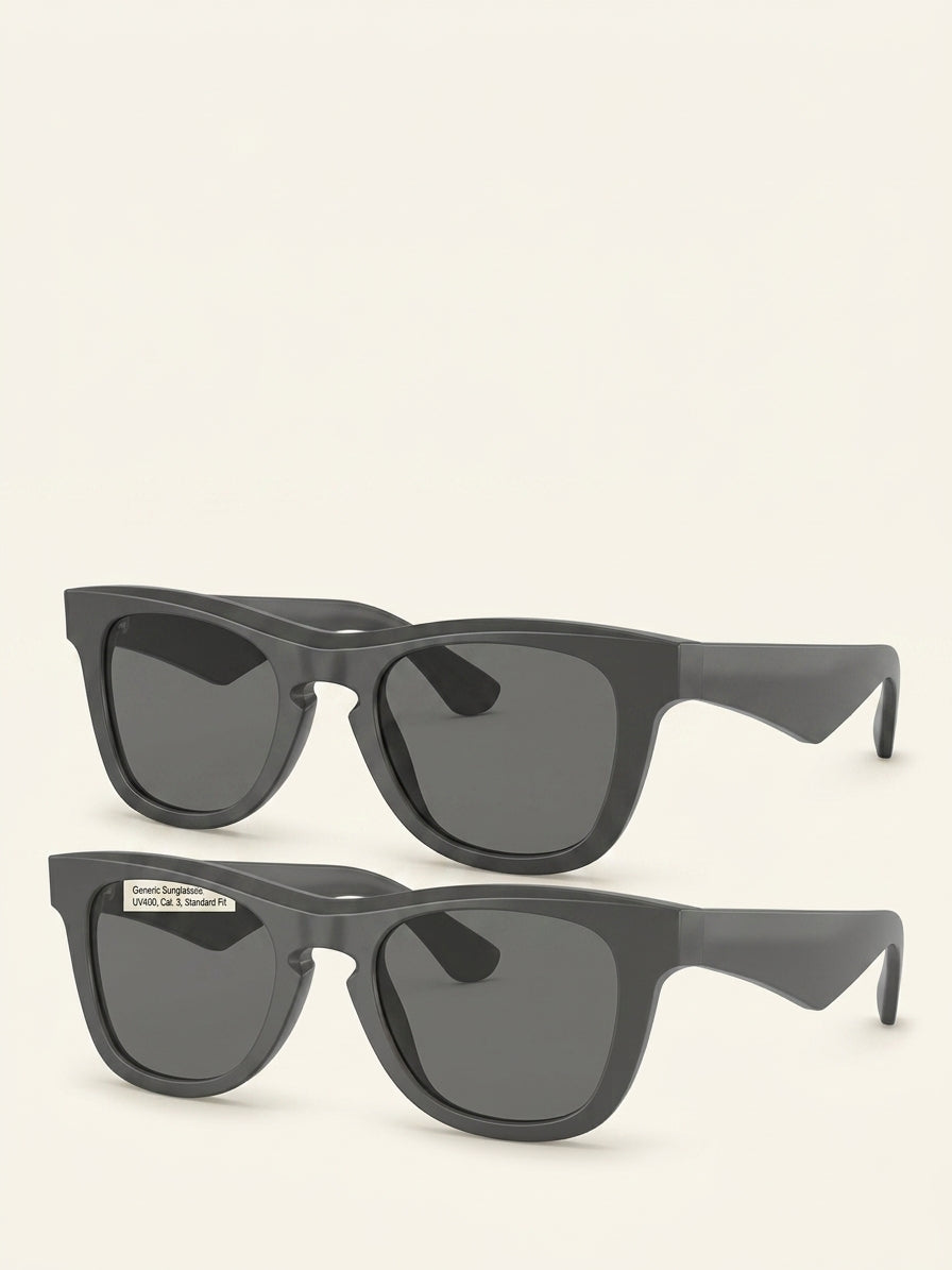 Burberry D-Frame sunglasses dark Havana grey lenses (British brand)