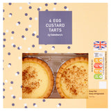 Sainsbury's Egg Custard Tarts 4x81g GOODS Sainsburys   