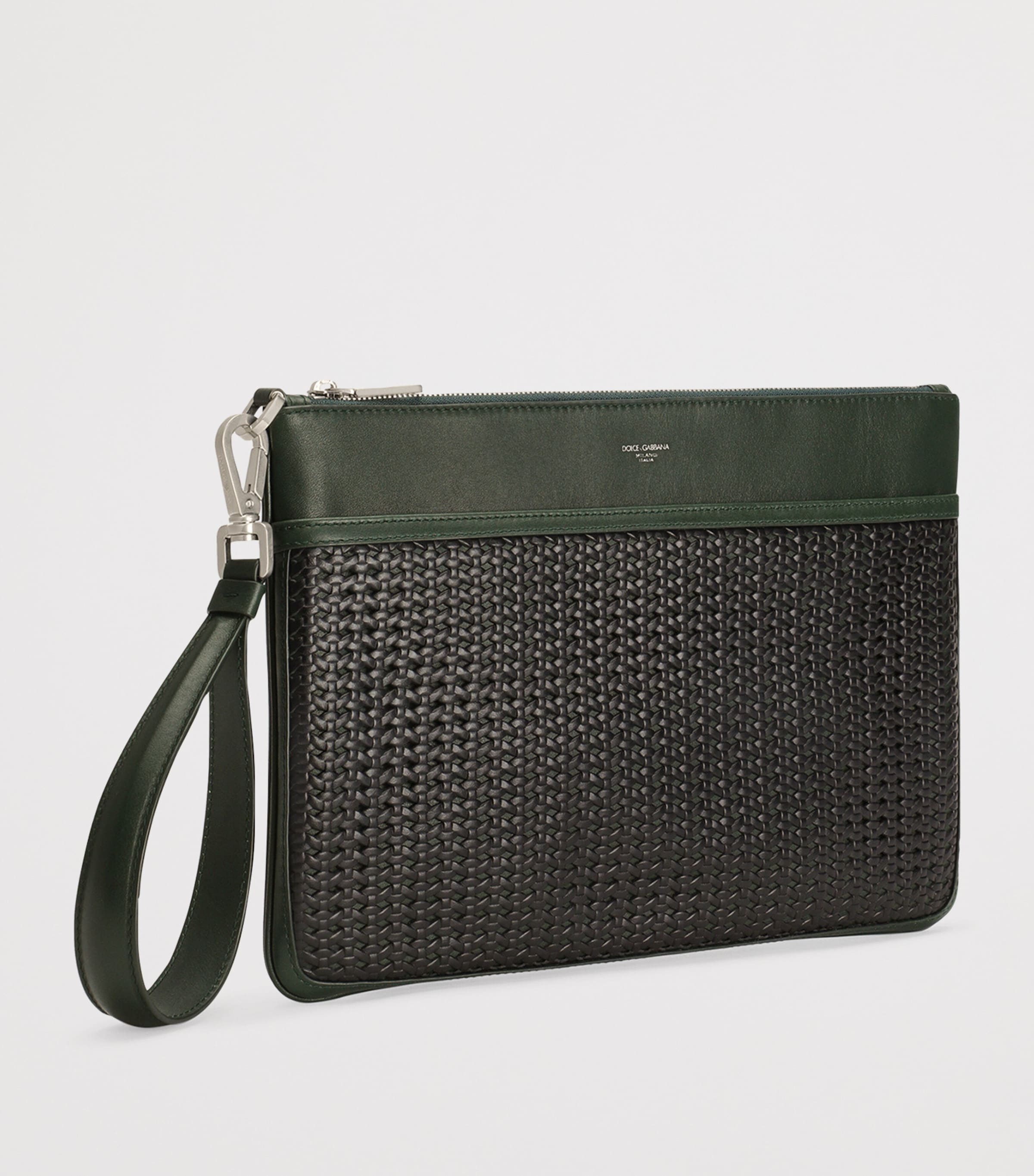 Dolce&Gabbana canvas-calfskin plongé toiletry bag - British product