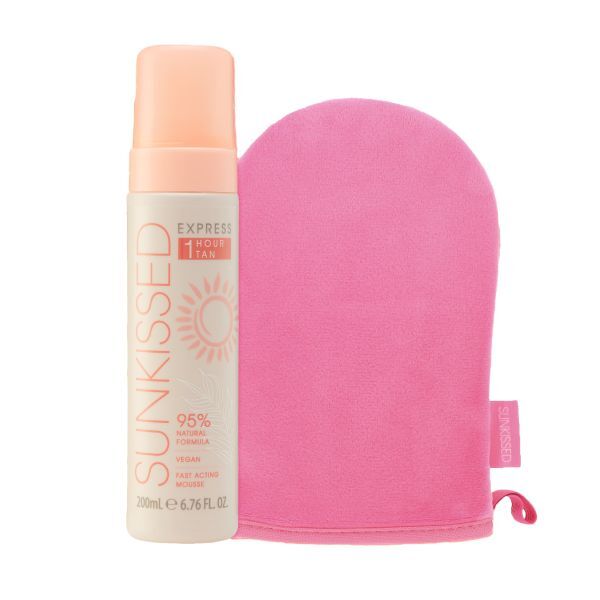 Sunkissed self tan mousse and mitt bundle, express formula (British brand)