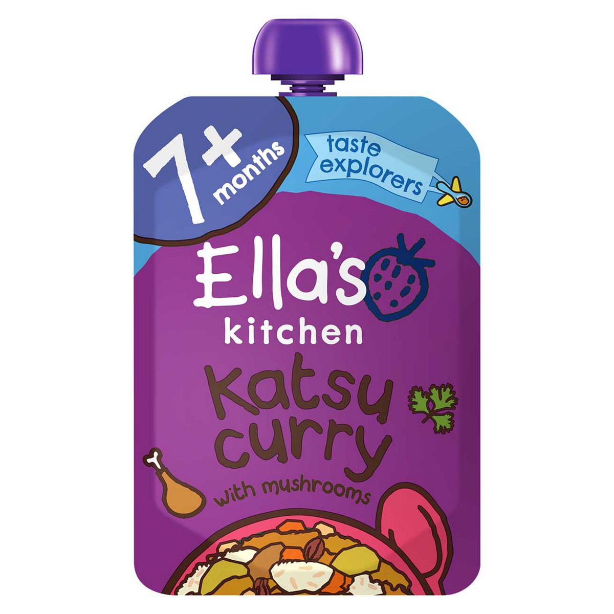 Ella's Kitchen Organic Katsu Curry Baby Food Pouch 7+ Months 130g GOODS Boots   