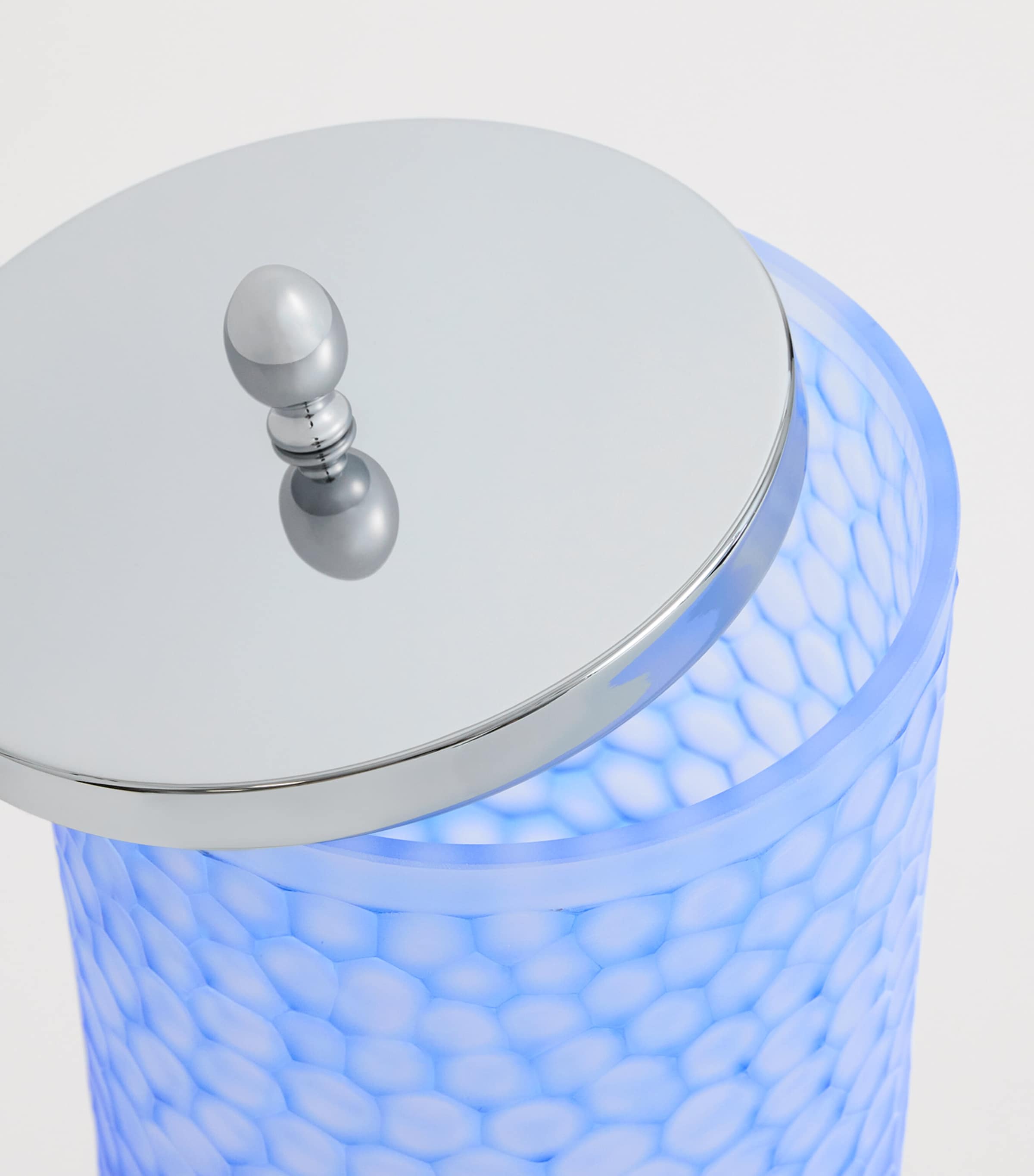Zodiac Crystal Ocean Honeycomb bathroom bin 525ml (British brand)