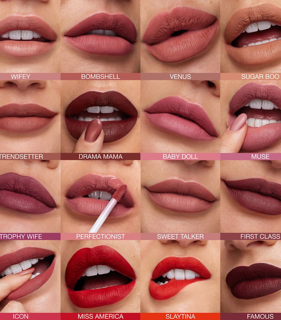 Huda Beauty liquid matte ultra-comfort transfer-proof lipstick, UK version