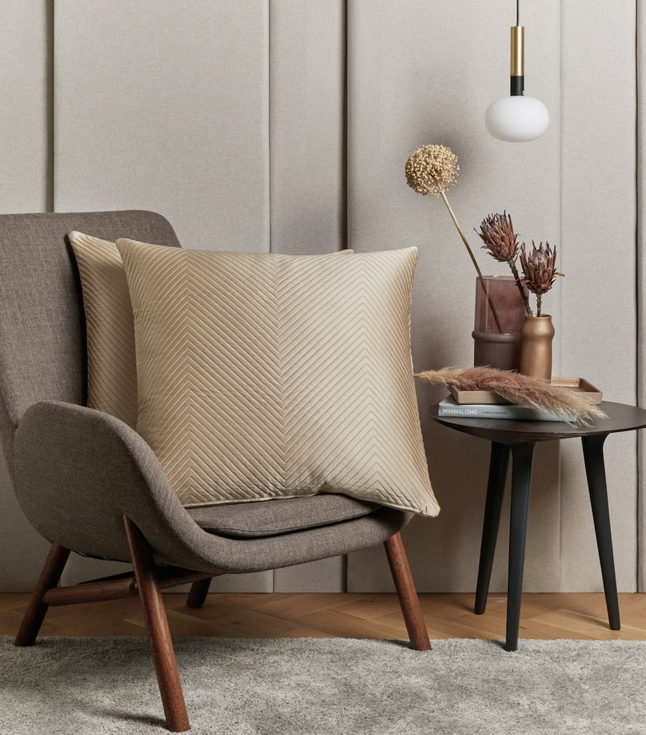 Frette Herringbone Cushion Cover 50cm x 50cm - British product
