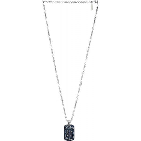 Police men's silver necklace (British brand)