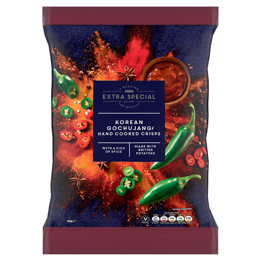 ASDA Extra Special Korean Gochujang Hand Cooked Crisps 150g GOODS ASDA   