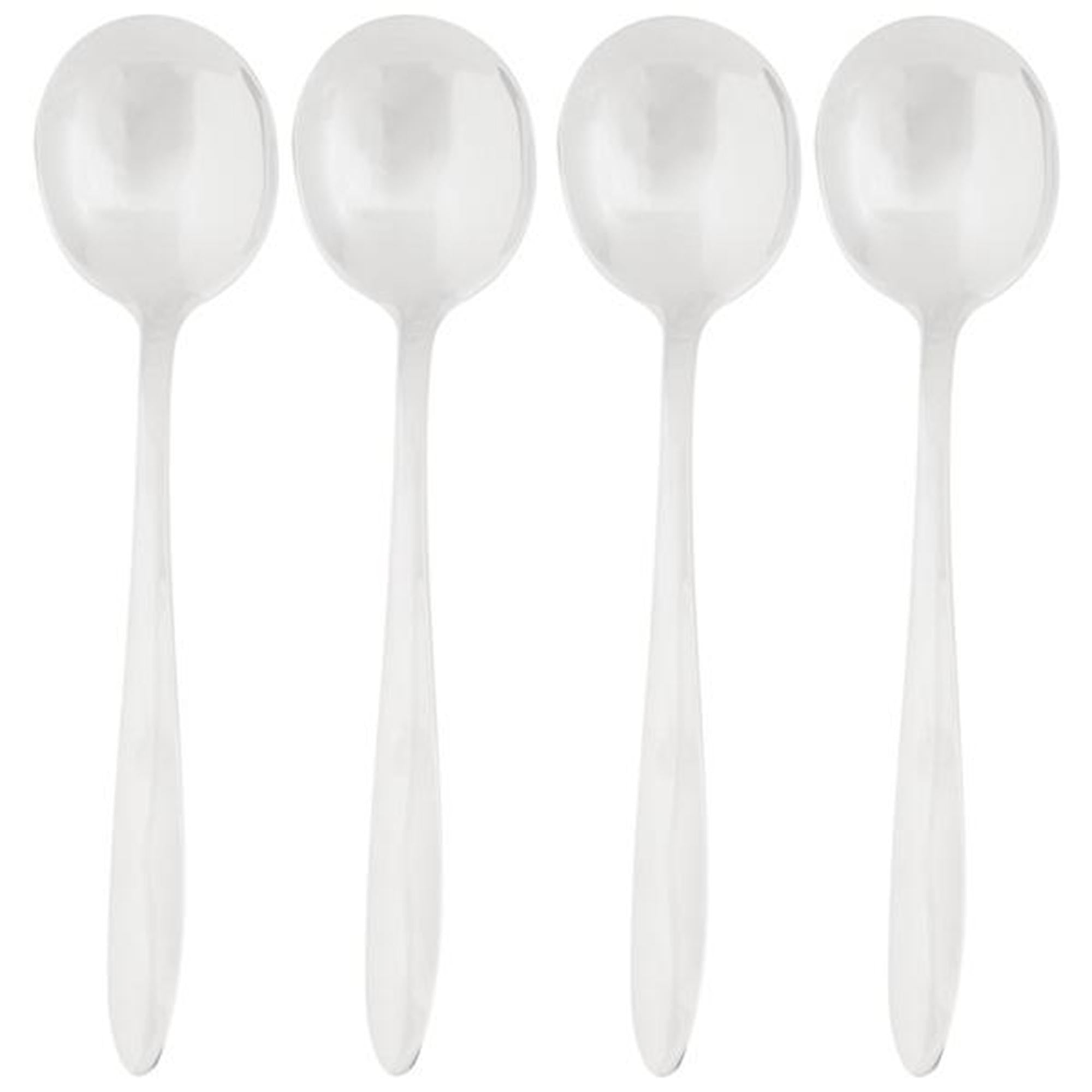 Habitat Simplicity Soup Spoons 4pk GOODS Sainsburys   