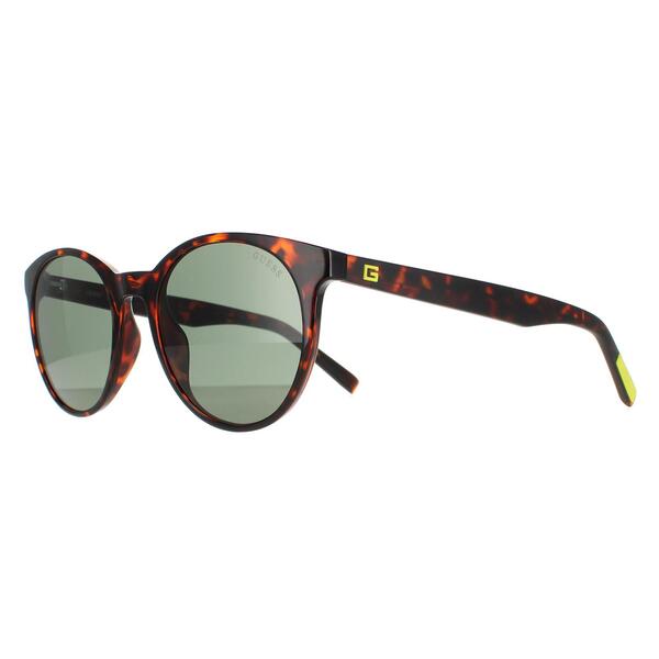 Guess GU00023 round sunglasses Dark Havana Green, UK version