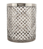 Bevelled Crystal Open Bin with Chrome Plated Rim