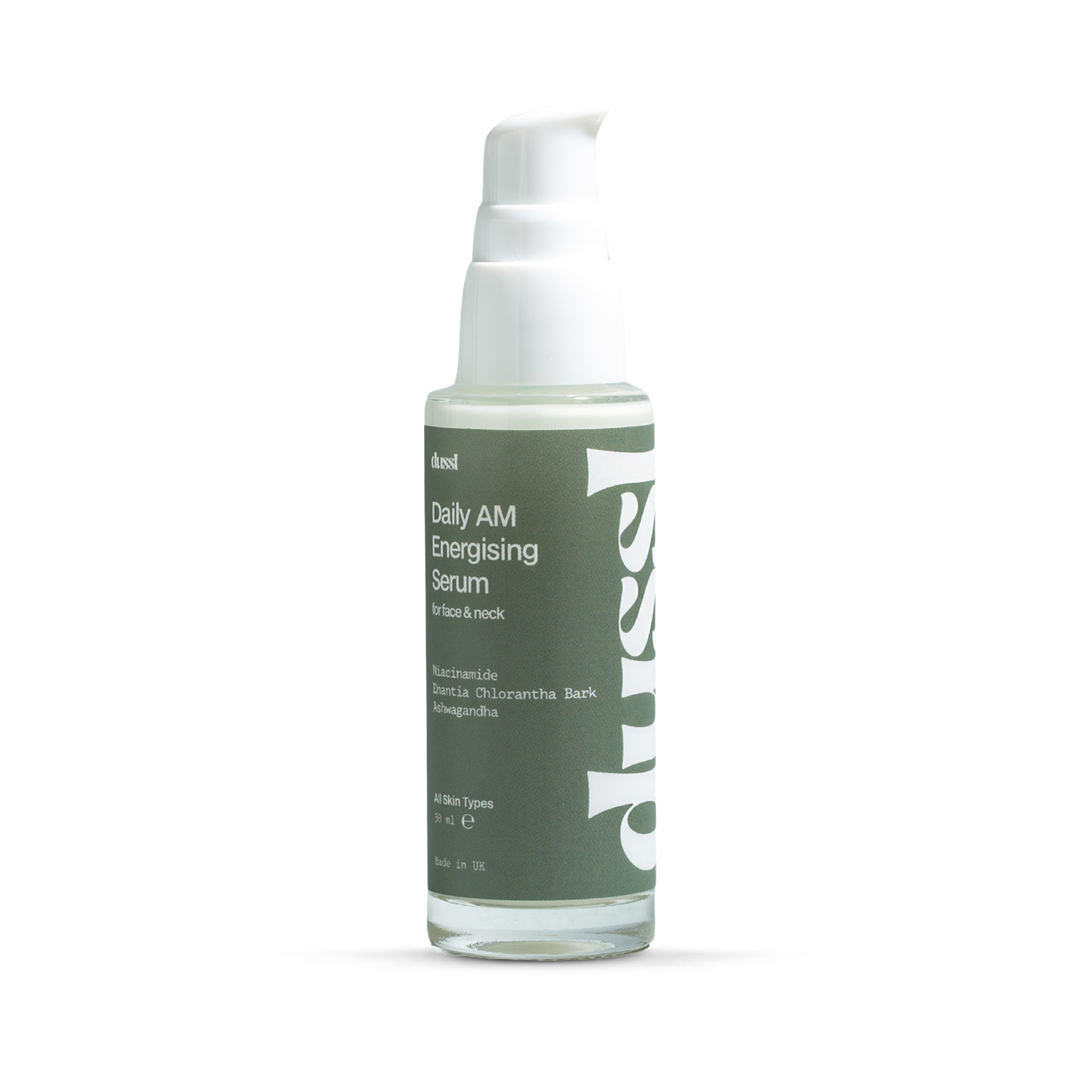 dussl daily AM energising serum 30ml - British product