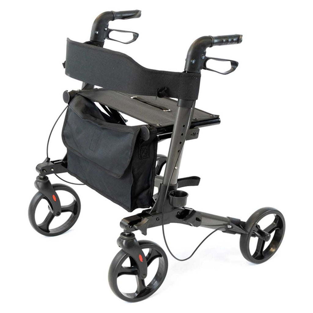 NRS Healthcare 4 Wheel Triple Fold Aluminium Rollator G