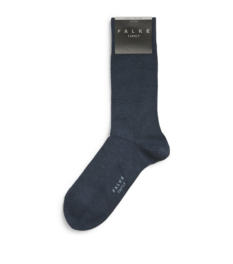 Falke Family Socks cotton blend ribbed trims everyday wear (British brand)