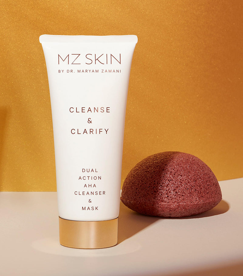 MZ Skin AHA Cleanser and Mask, imported from the UK