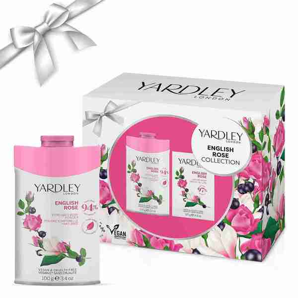Yardley London English Rose body powder and soap collection (British brand)