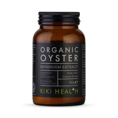 Holland & Barrett KIKI Health Organic Oyster Mushroom Extract Powder - 50g- Buy online at McGrocer