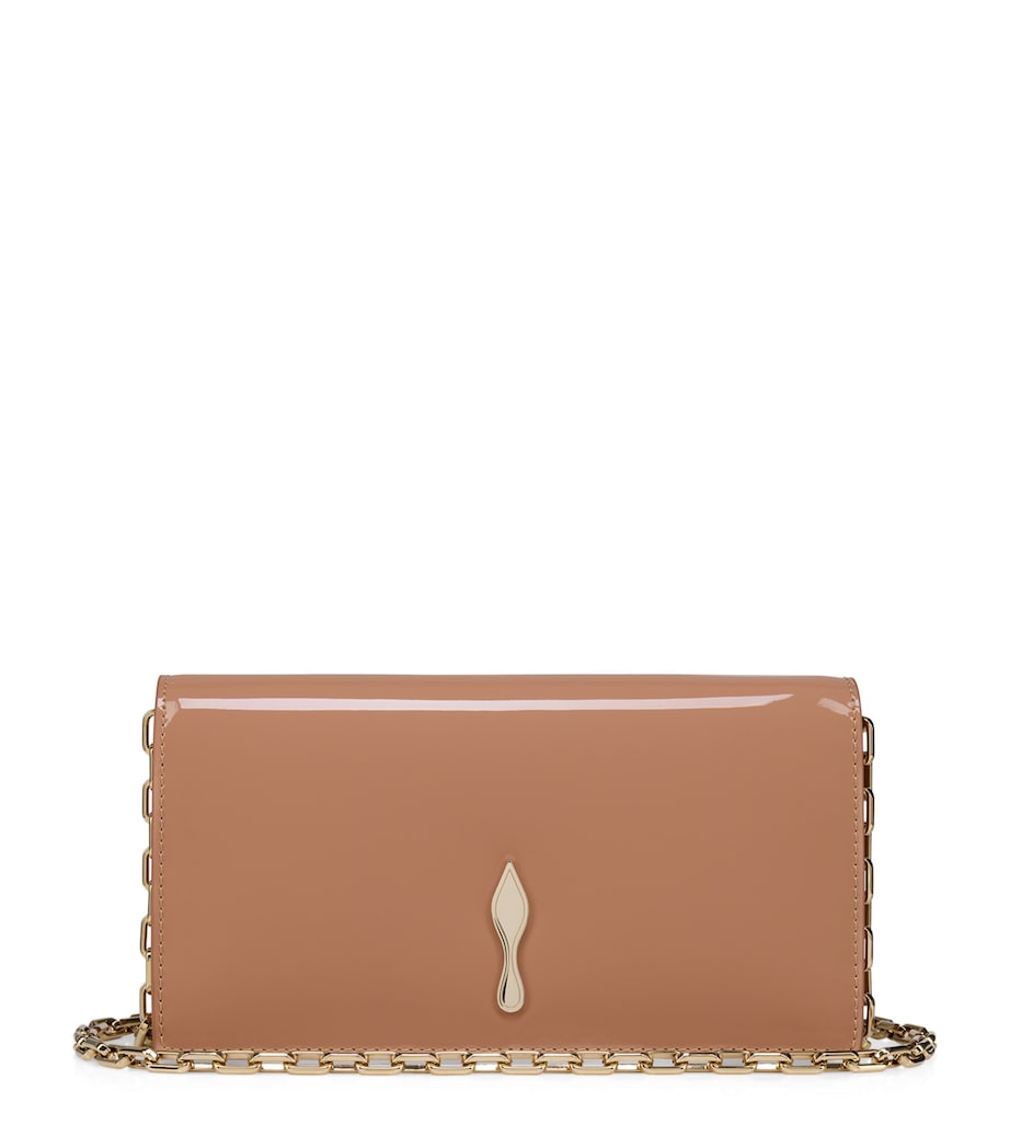 Christian Louboutin Bettina patent leather clutch bag (British brand)