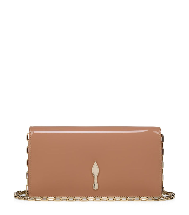 Christian Louboutin Bettina patent leather clutch bag (British brand)
