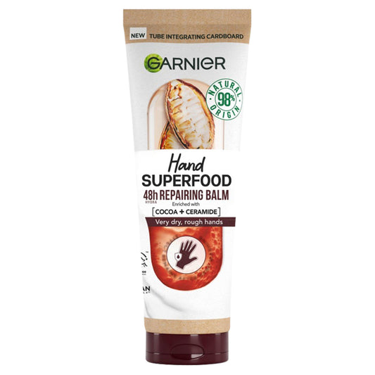 Garnier Hand Superfood Repairing Hand Cream with Cocoa & Ceramide 75ml GOODS Sainsburys   
