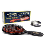 Mason Pearson Popular Bristle Nylon Hairbrush Black - British product
