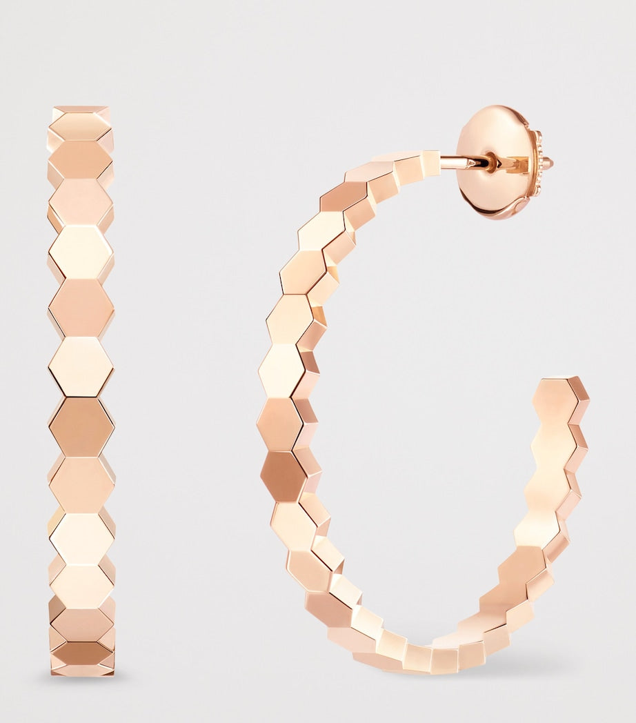 Chaumet Bee de Chaumet hoop earrings in rose gold - British product