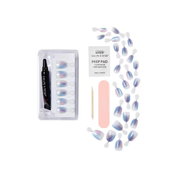 Kiss Salon X-Tend Gel Nail Kit Changed 30 count - British product