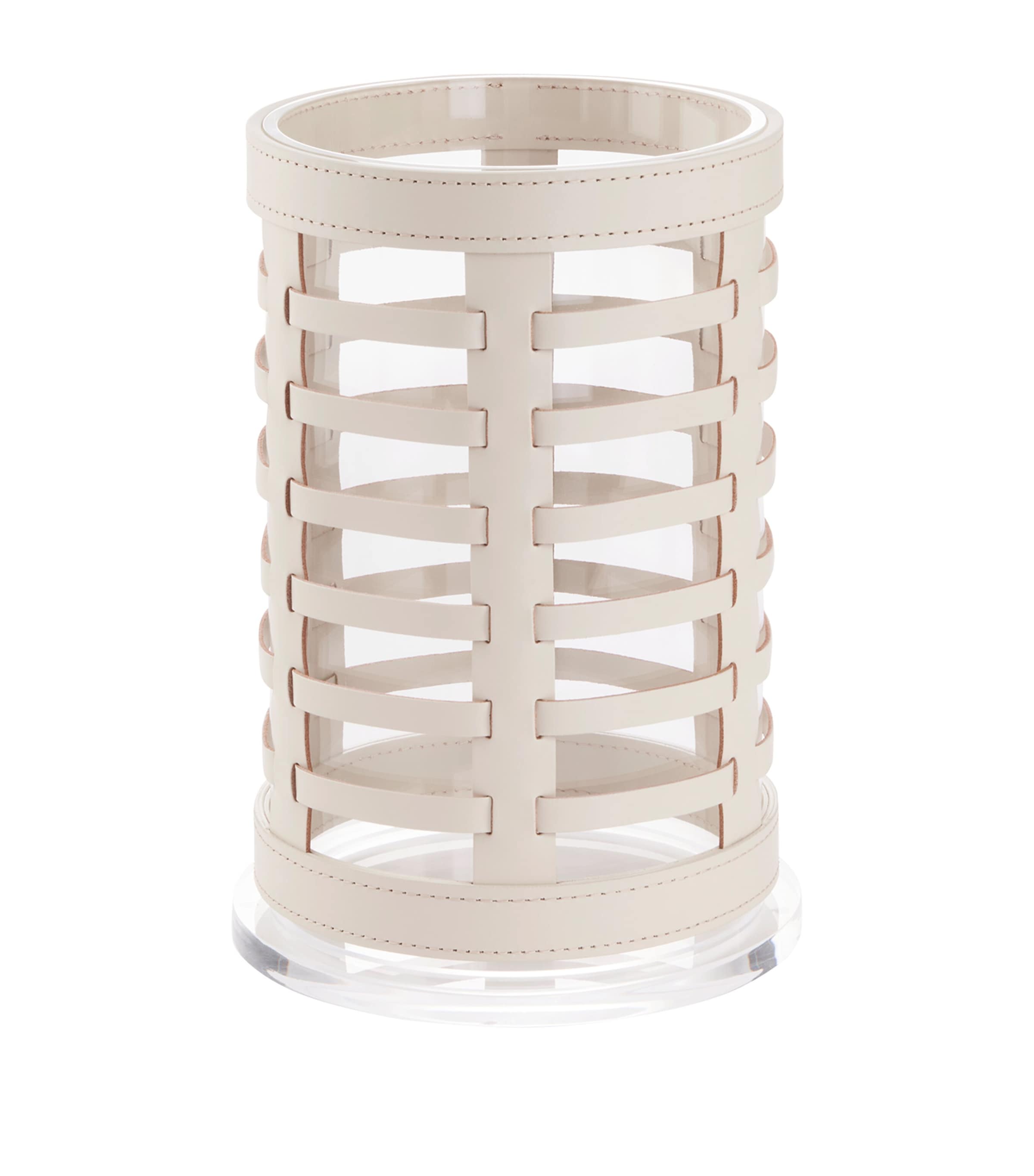 Riviere woven leather Barcelona lantern 32cm - British product