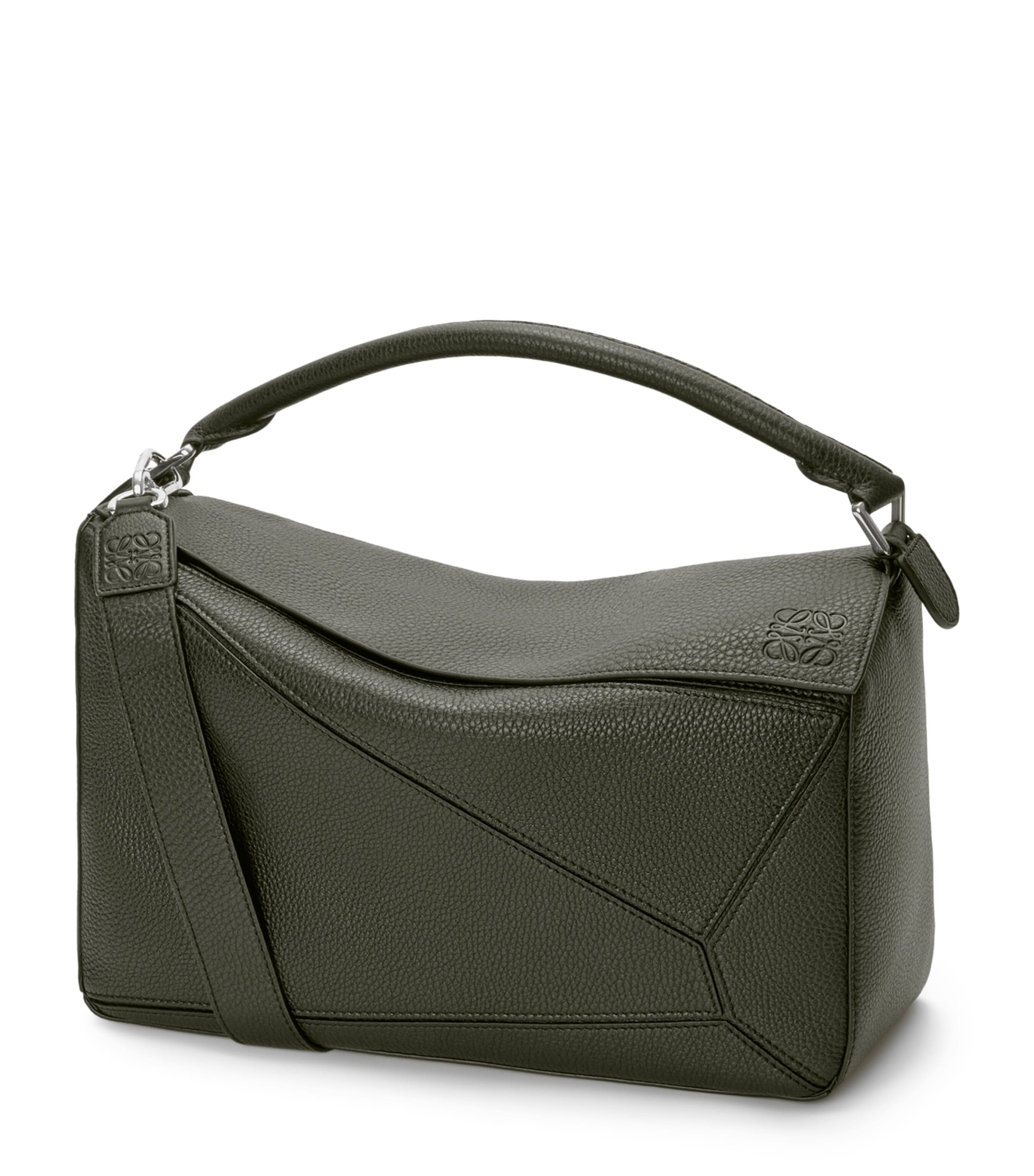 LOEWE Puzzle large leather top-handle bag, UK version