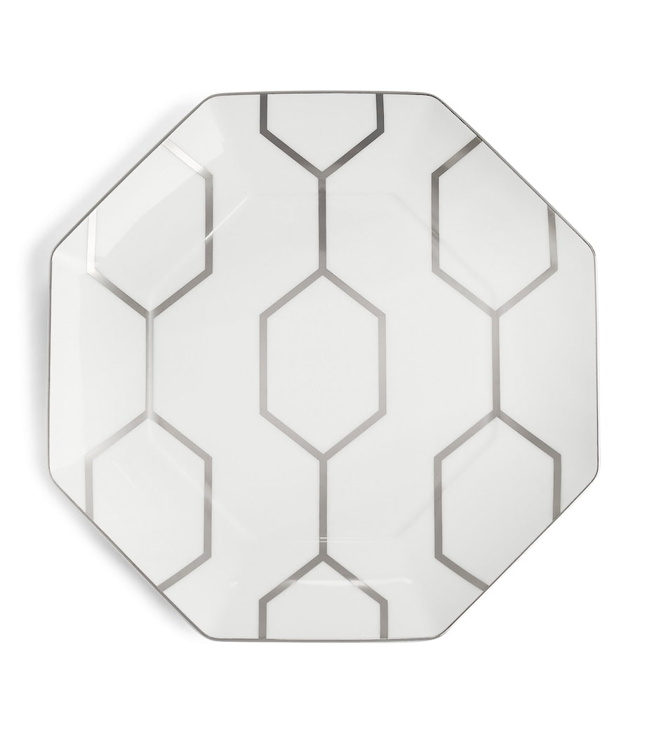 Wedgwood Gio Platinum octagonal plate 23cm, imported from the UK