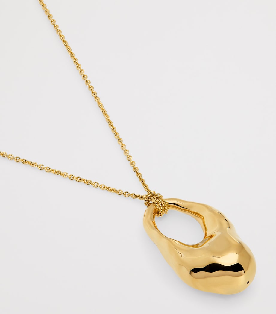 Monica Vinader gold vermeil Antica bold chain necklace 48cm, imported from the UK
