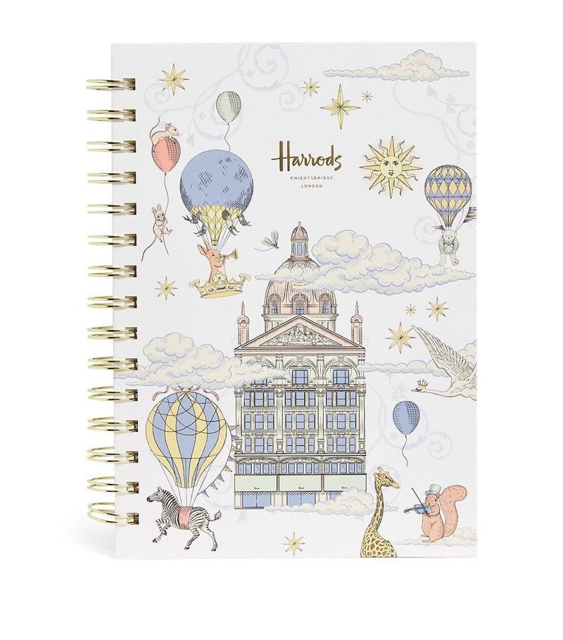 A5 Lined Notebook with Menagerie Pattern 21cm x 15cm