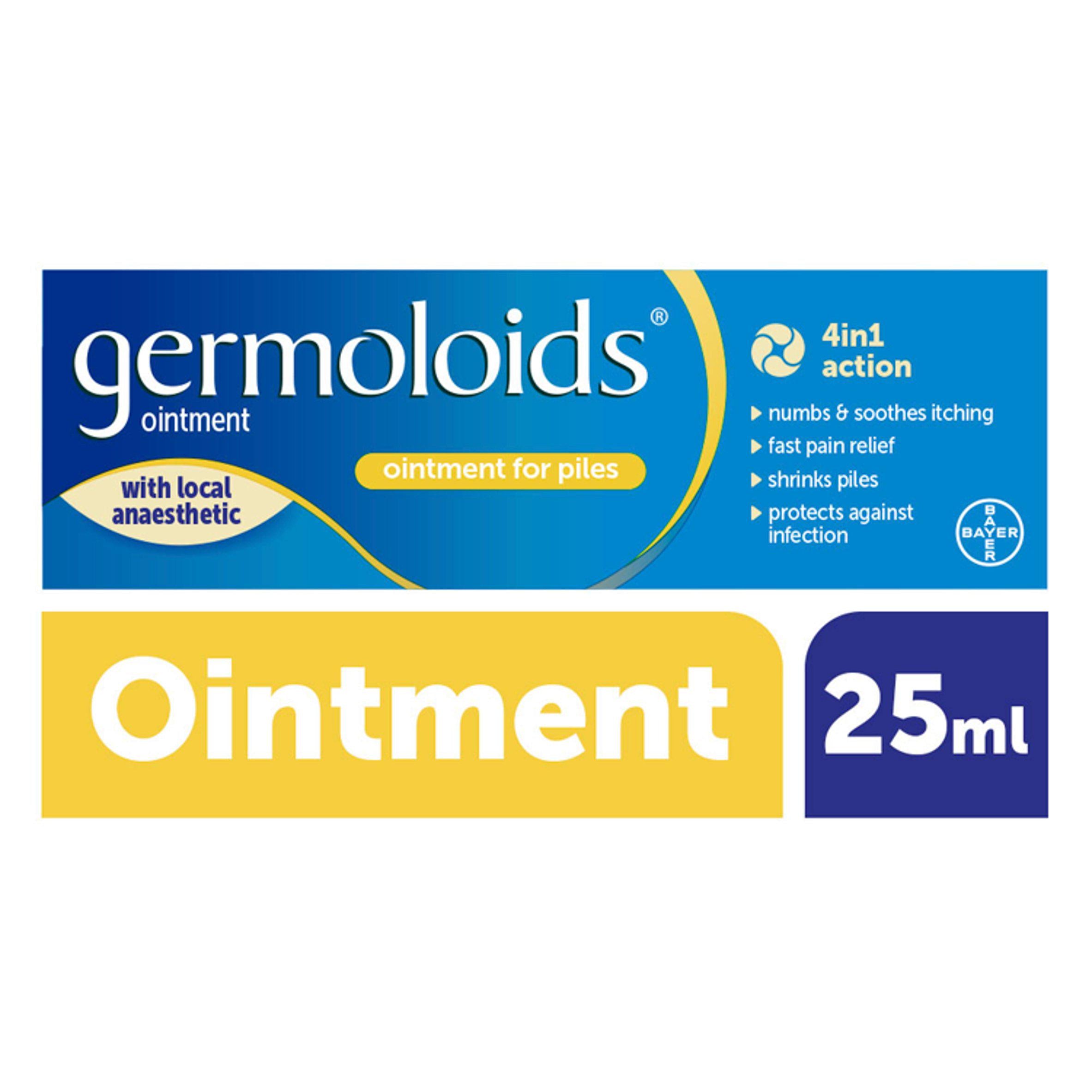 Germoloids Haemorrhoids Ointment 25ml GOODS Sainsburys   