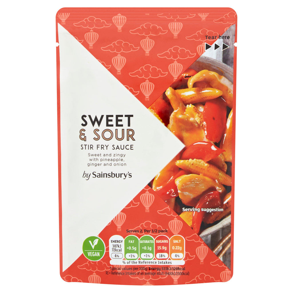 Sainsbury's Sweet & Sour Stir Fry Sauce 120g