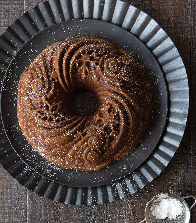 Nordic Ware Let It Snow Non-Stick Bundt Pan imported from the UK