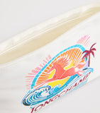 Longchamp La Pliage Surf canvas pouch with leather details (British brand)