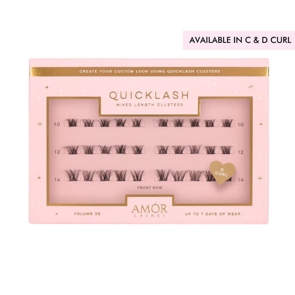 House of Amor Front Row Natural C Curl lash clusters - British product