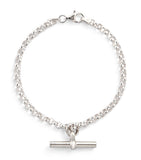 Tilly Sveaas sterling silver T-bar belcher chain bracelet, UK version