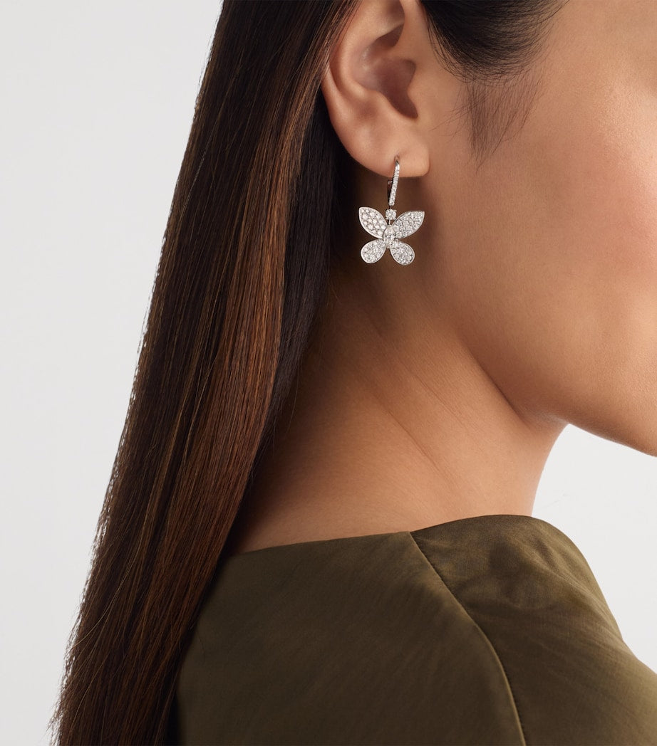 Graff butterfly drop earrings (British brand)