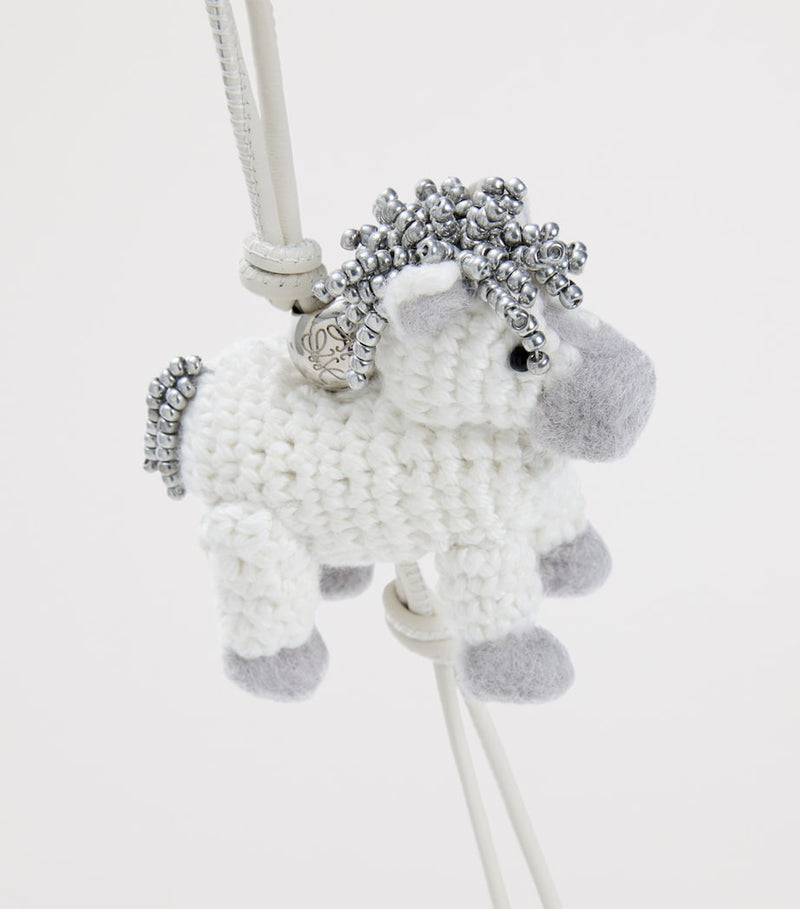 LOEWE felt horse bag charm 30cm - British product