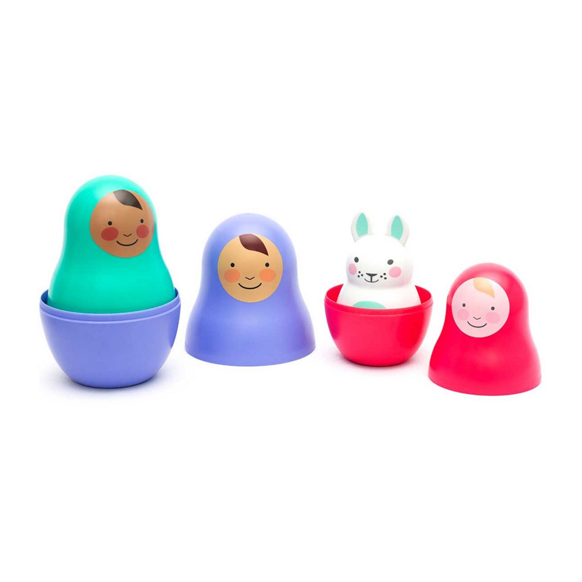 Rosa & Bo Little Jewels Nesting Babies with Chiming Bo Bunny GOODS Boots   