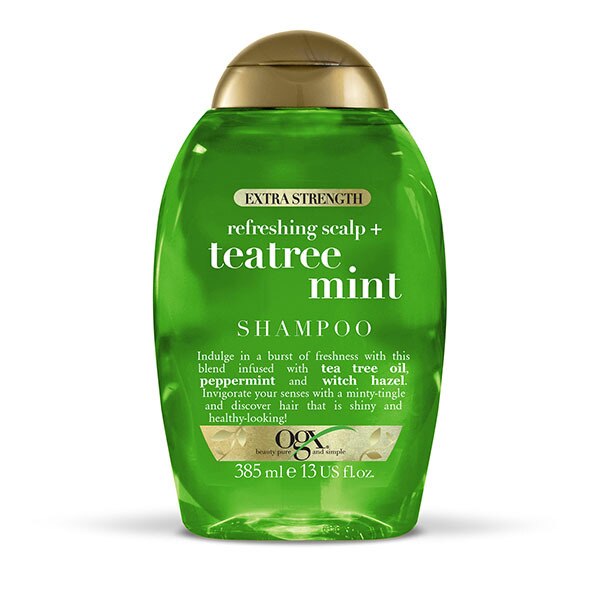 OGX Refreshing Scalp+ Teatree Mint Shampoo 385ml GOODS Superdrug   