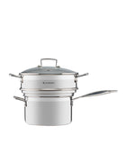 Le Creuset 3-ply stainless steel sauté multi-steamer 24cm (British brand)