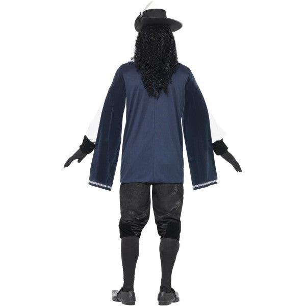 Smiffys Musketeer costume with top, hat, gloves and beard - British product