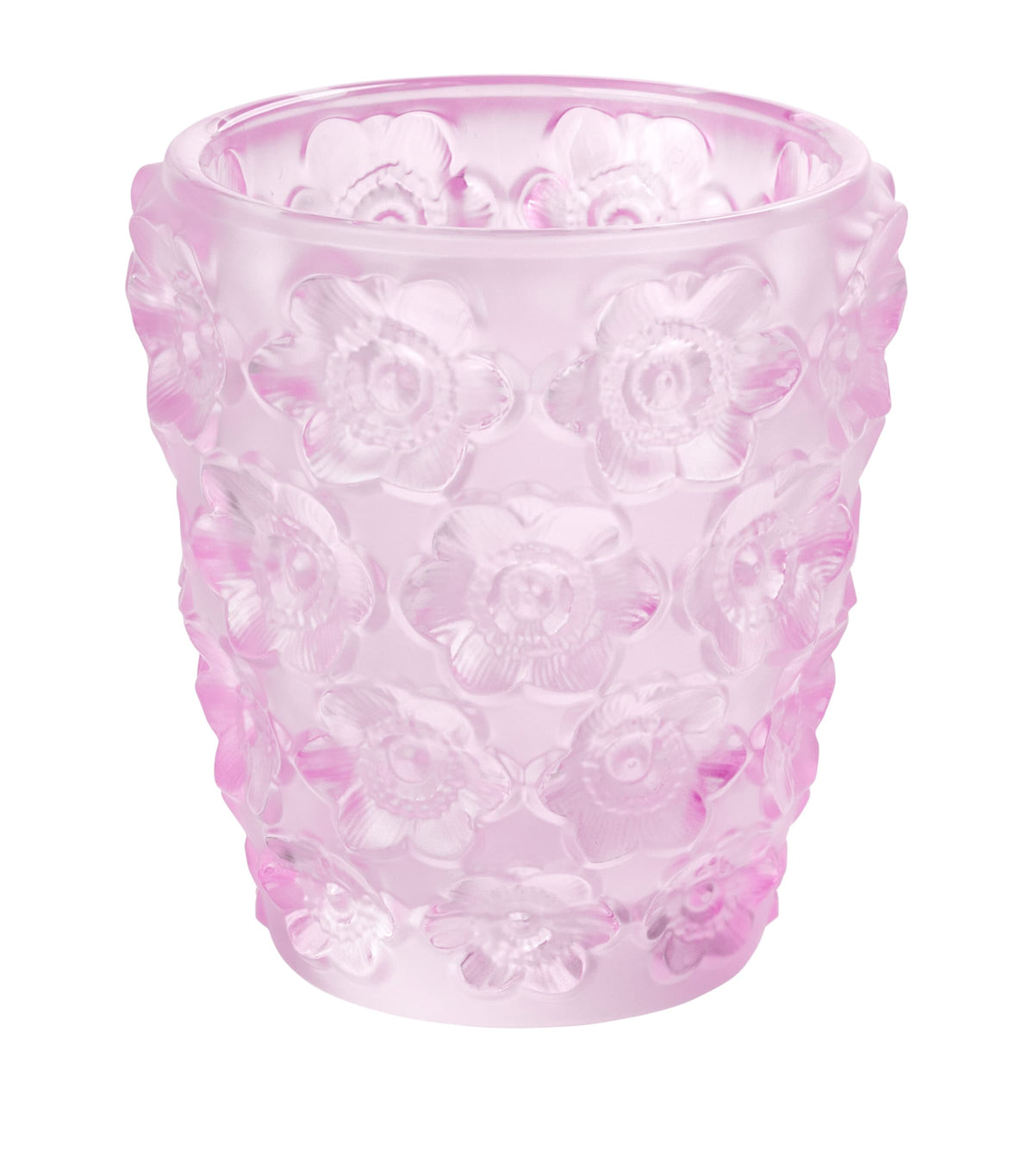 Lalique Rose Nebula Anemones votive 8cm x 7.5cm, UK version