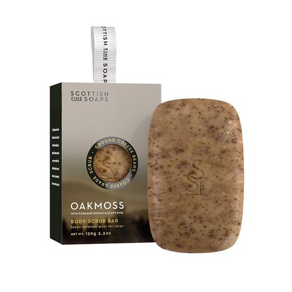 Scottish Fine Soaps Oakmoss body scrub bar 150g - British product