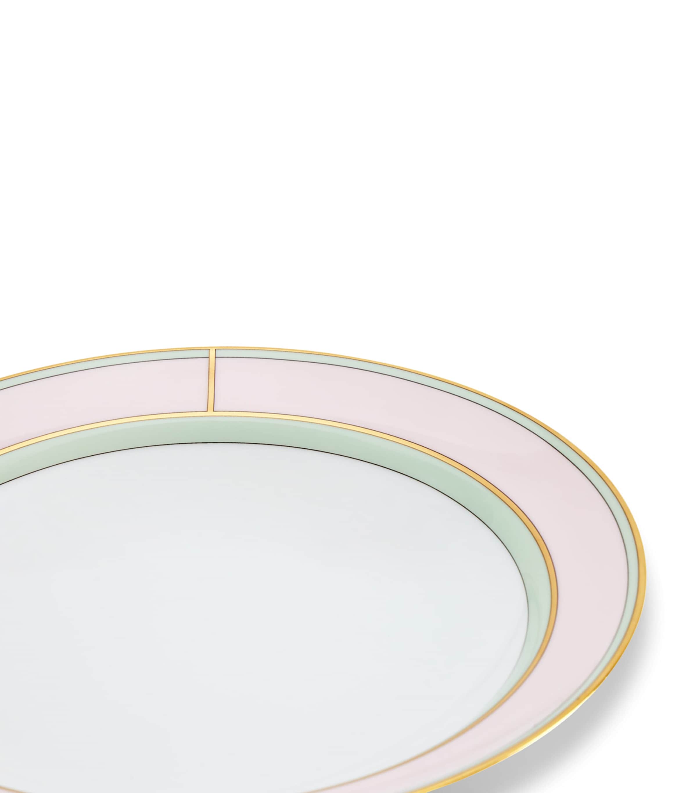 GINORI 1735 porcelain Colonna Diva Rosa soup plate 24cm, UK version