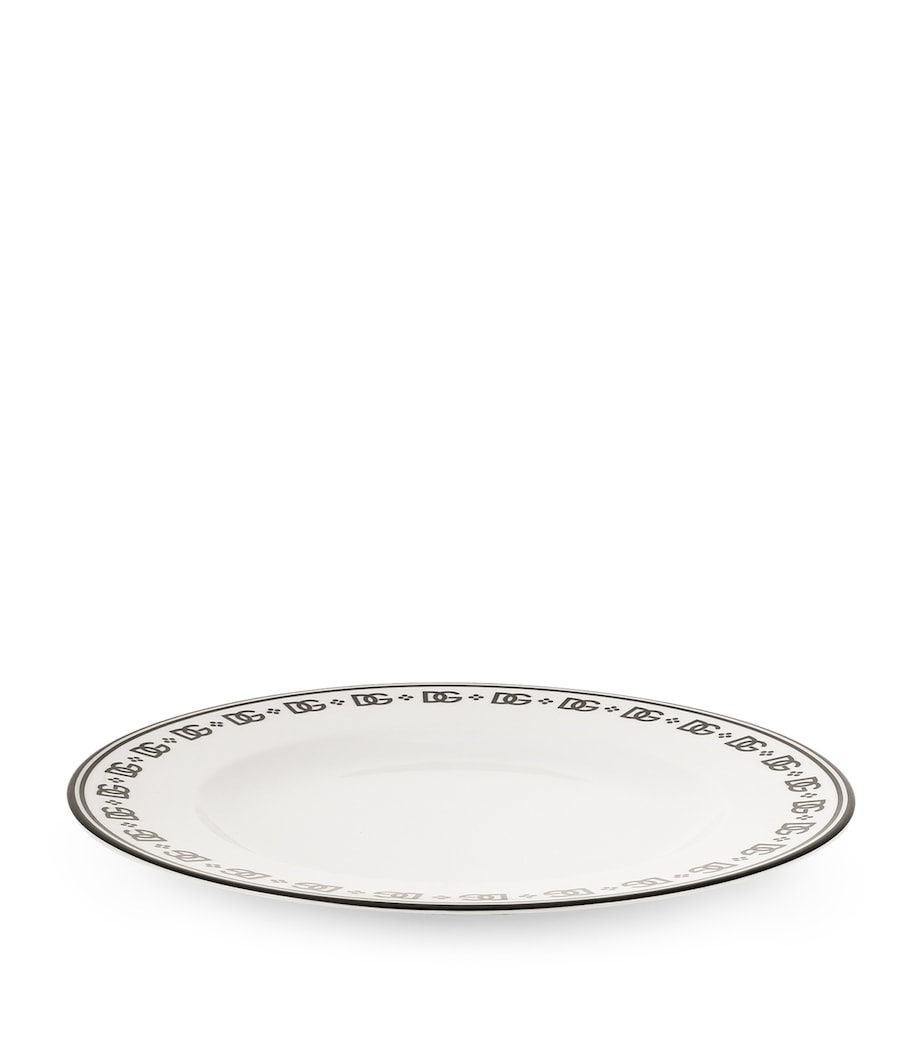 Dolce&Gabbana Casa porcelain DG logo plate 31cm, imported from the UK