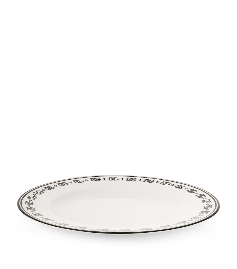 Dolce&Gabbana Casa porcelain DG logo plate 31cm, imported from the UK